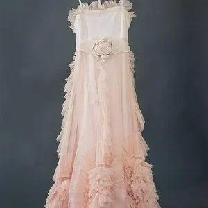 DOLLCAKE A Beautiful Mess Frock Gown Dress Pale Pink Wedding Photo Special Girls